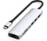 Адаптер SATECHI 7-in-1 1хUSB-Cх2xUSB-A3.2 Gen2хHDMI 4K-60HzхEthernet 1 GigabitхMicro/SD Card Reader Slim Multiport Adapter with Ethernet, серебристый ST-P7SS 5