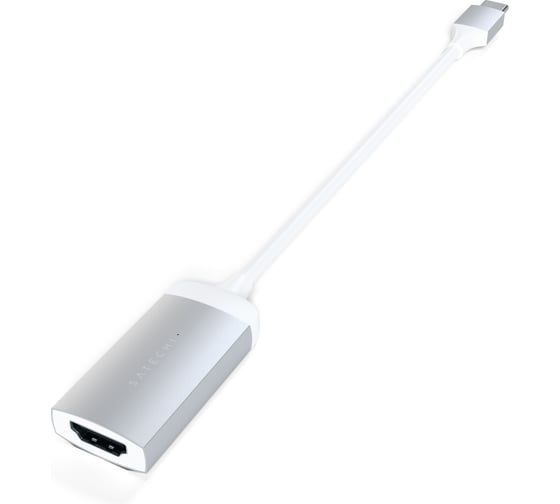 Адаптер SATECHI Type-C to HDMI 4K 60HZ. Поддержка 4K/60Hz. Материал корпуса алюминий, серебряный ST-TC4KHAS