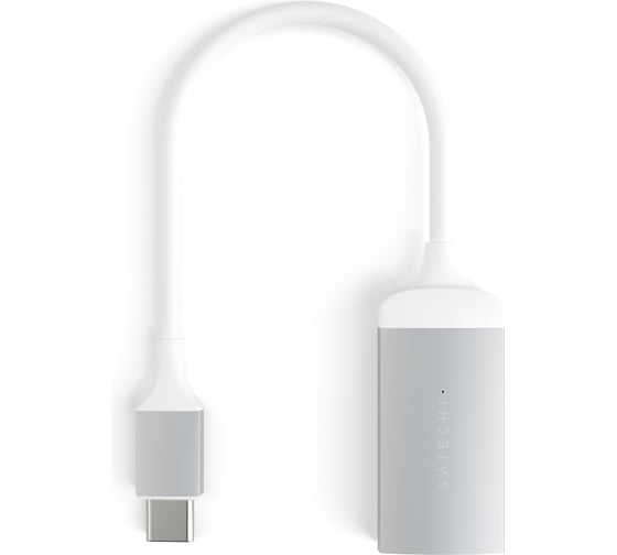 Адаптер SATECHI Type-C to HDMI 4K 60HZ. Поддержка 4K/60Hz. Материал корпуса алюминий, серебряный ST-TC4KHAS
