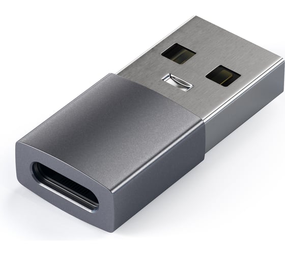 Адаптер SATECHI USB Type-A to Type-C, серый космос ST-TAUCM