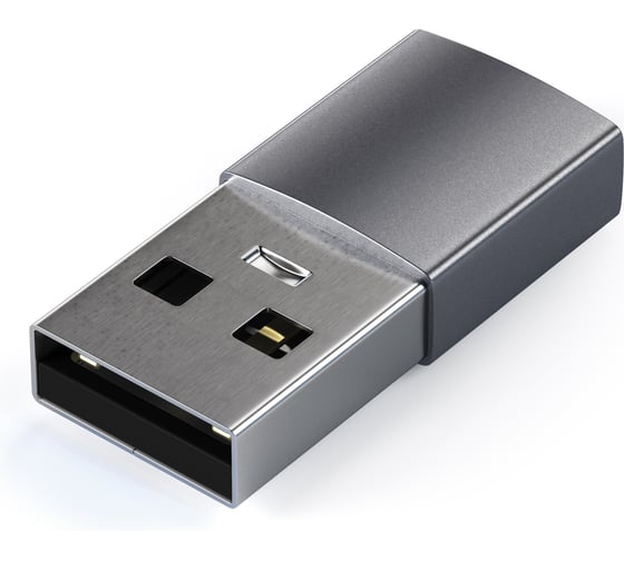 Адаптер SATECHI USB Type-A to Type-C, серый космос ST-TAUCM