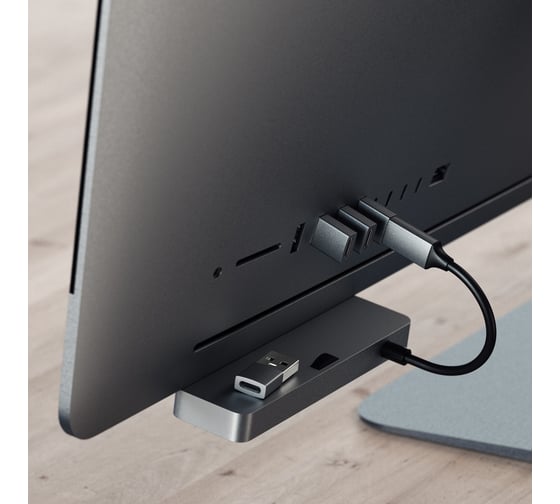 Адаптер SATECHI USB Type-A to Type-C, серый космос ST-TAUCM