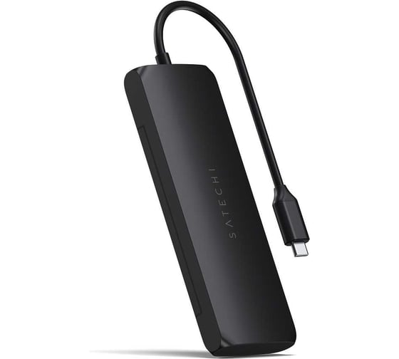 Адаптер SATECHI USB-C Hybrid Multiport Adapter with SSD Enclosure, черный ST-UCHSEK 1
