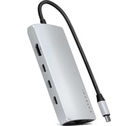 Адаптер SATECHI USB-C Multiport Adapter 8K with Ethernet V3, серебристый ST-P8KES