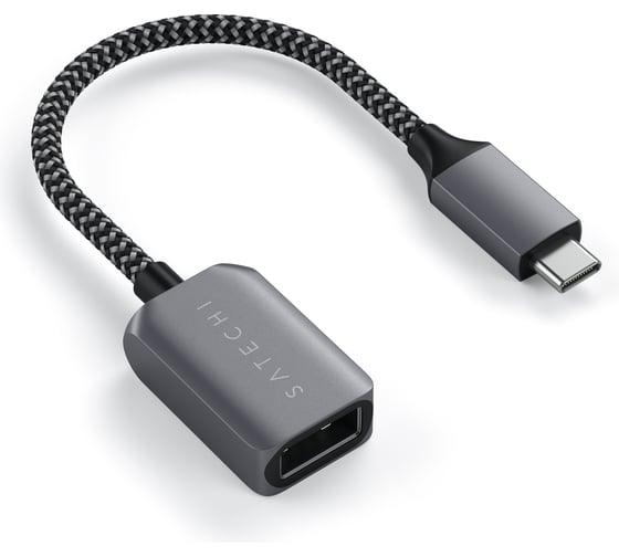 Кабель-адаптер SATECHI USB-C to USB 3.0, серый космос ST-UCATCM