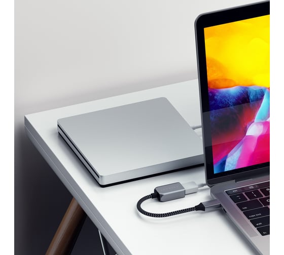 Кабель-адаптер SATECHI USB-C to USB 3.0, серый космос ST-UCATCM