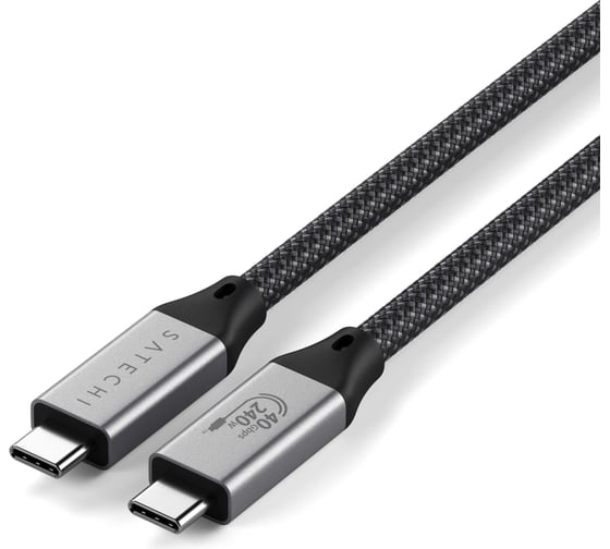 Кабель SATECHI USB4 Pro Cable. Длина: 1,2м, серый космос ST-YU4120M