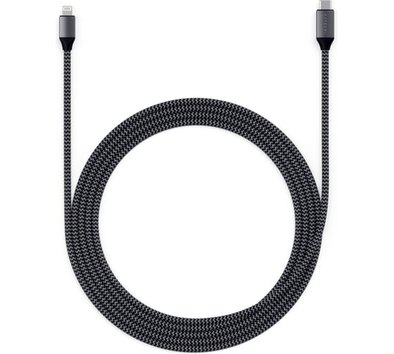 Кабель SATECHI Type-C to Lightning. Длина 1,8 м, серый ST-TCL18M