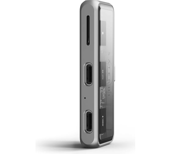 Хаб SATECHI Mobile XR Hub PD 100W with microSD, серый ST-HXRSDM