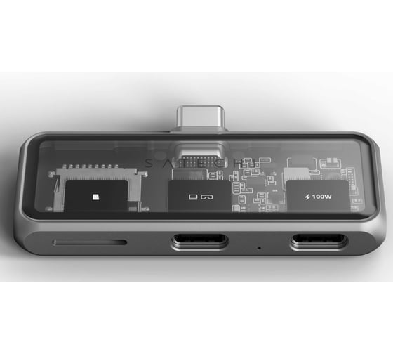 Хаб SATECHI Mobile XR Hub PD 100W with microSD, серый ST-HXRSDM