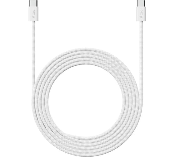 Кабель TTEC AlumiCable 60W Type-C - Type-C Fast Charge Cable. Длина: 100см. Цвет: белый 2DK54B