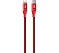 Кабель TTEC AlumiCable Type-C - Lightning Fast Charging Cable. Длина: 150 см. Цвет: красный 2DK41K