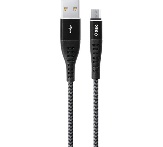 Кабель TTEC ExtremeCable Charge / Data Cable Micro USB. Длина: 150 см. Цвет: черный 2DKX03MS