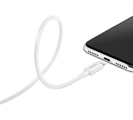 Кабель TTEC Lightning USB Charge/Data Cable. Длина: 120 см. Цвет: белый 2DKM01B