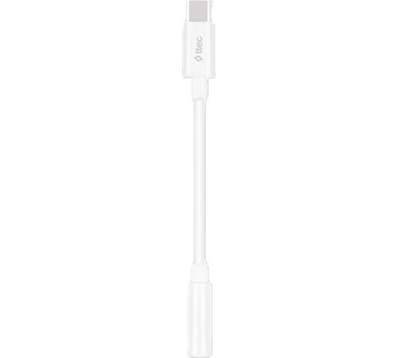 Конвертер кабель TTEC USB-C - 3.5mm Aux Converter. Длина: 11 см. Цвет: белый 2AK04B