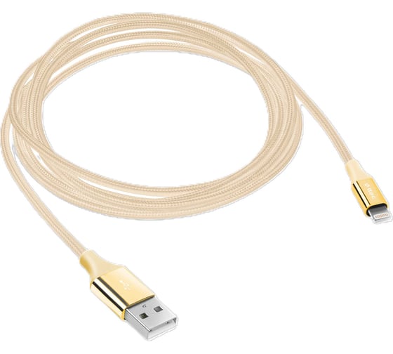 Кабель TTEC для зарядки и передачи данных AlumiCable Lightning USB Charge / Data Cable. Длина: 120см. Цвет: золотой 2DK16A