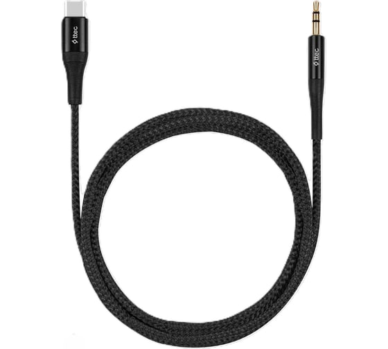 Кабель TTEC Aux - USB-C Cable. Длина: 100 см. Цвет: черный 2AK03S