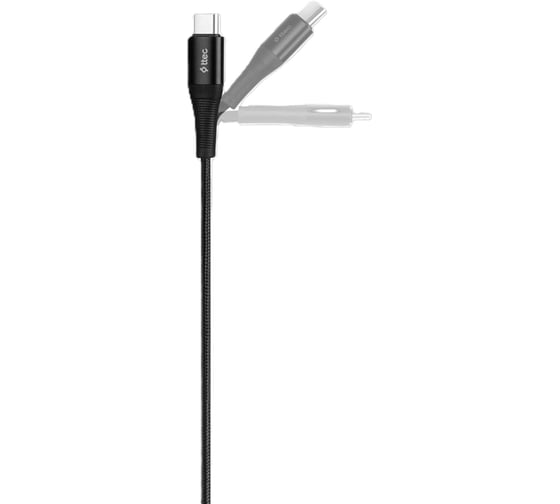 Кабель TTEC Aux - USB-C Cable. Длина: 100 см. Цвет: черный 2AK03S