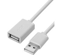 Морозостойкий удлинитель USB 2.0 GCR 0.2m AM/AF, белый, 28 AWG, VIVUEIC5M-BB-0.2m