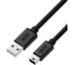 Кабель USB 2.0 GCR 0.2m MiniUSB,M/M, черный, 28 AWG, экранирование, армирование, VIV50I817 1