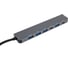 Мульти Хаб PERO MH06, USB-С/USB-A TO 2xUSB-C + USB 3.0 + 4xUSB 2.0, серый MH06GR 4