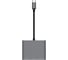 Мульти Хаб PERO MH08, USB-С TO USB-C + HDMI + USB 3.0, серый MH08GR 2