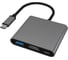 Мульти Хаб PERO MH08, USB-С TO USB-C + HDMI + USB 3.0, серый MH08GR 4