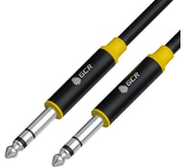 Аудио кабель GCR 15.0m STEREO jack 6,35mm/jack 6,35mm черный, AL case черный, M/M, VIV53I429