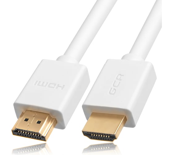 Кабель HDMI 2.0 GCR 5.0m белый, 4K 60 fps 60Hz/5Kх30Hz, 3D, AUDIO, 18.0 Гбит/с, 28/28 AWG, VIVHMI761-5.0m