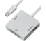 Адаптер-переходник GCR Apple mini DisplayPort 20M > DisplayPort 20F/HDMI 19F/DVI 25+4F, VIVMDIP2DHD 1