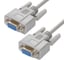 Модемный кабель GCR 10.0m 0-COM, DB9/DB9 9F/9F, серый, 30 AWG, VIVDBI901-10m 1