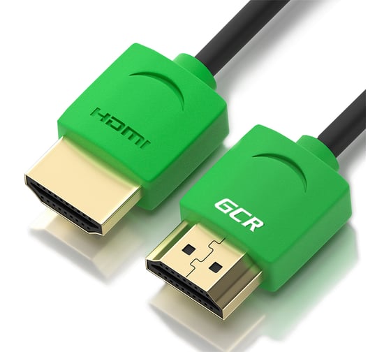 Кабель HDMI 2.0 GCR SLIM 0.5m HDR 4:2:2, Ultra HD, 4K 60 fps 60Hz, 3D, AUDIO, 18.0Гбит/с, 32 AWG, VIV51I579 1