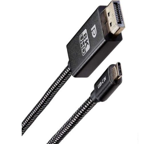 Кабель-адаптер Telecom USB3.1 TypeCm - DP Am 8K 60Hz медь 1.8m TCC024-1.8M