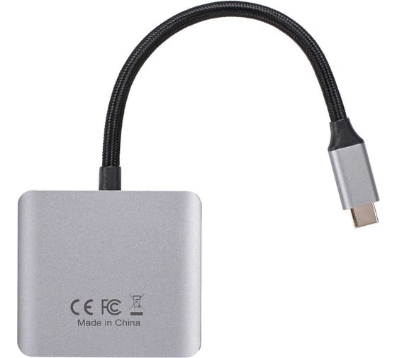 Кабель-адаптер Telecom TypeC - dual HDMI f HUB 8K 60Hz 0.15m TUC601