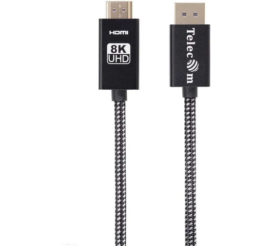 Кабель-адаптер Telecom DP M - HDMI M 8K 60Hz медь 1.8m TA581-1.8M