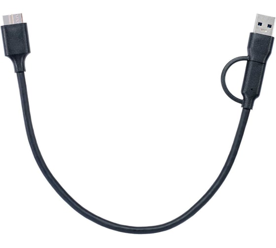 Кабель соединительный Telecom 2в1 USBA/C - USB3.0 MicroBM 5Gbps медь 0.3m TUS714-0.3M