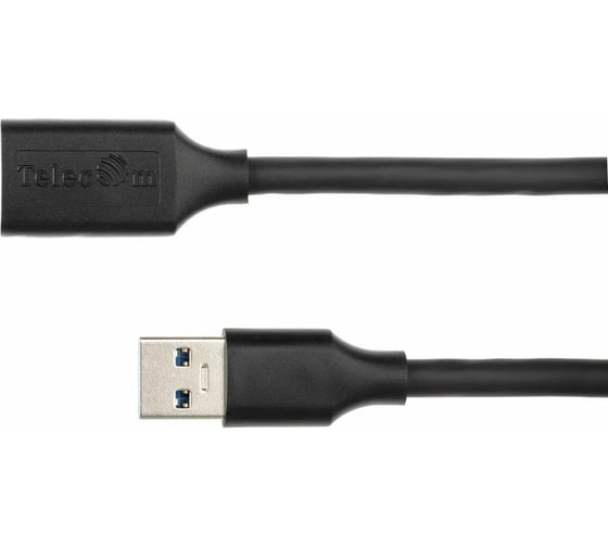 Кабель удлинительный Telecom USB3.0 Am-Af медь черный 5m TUS708-5M