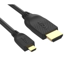 Кабель VCOM HDMI 19M - MicroHDMI 19M ver 2.0 медь 1.8m CG587-1.8M