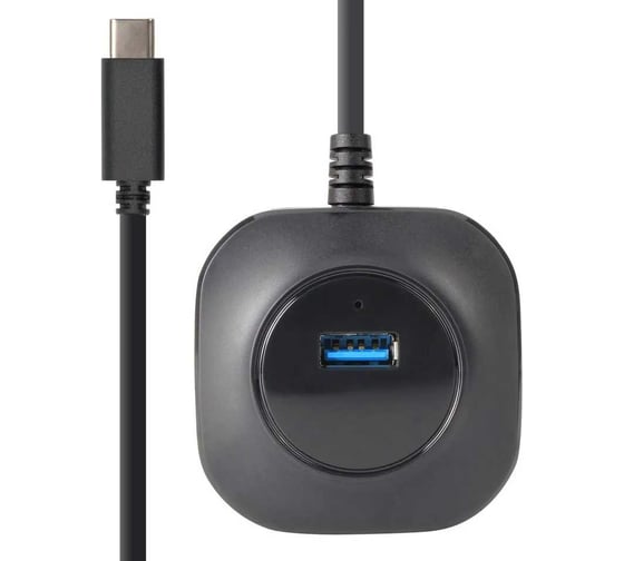 Кабель-концентратор VCOM TypeC USB3.0 - 4 USB3.0 +microUSB 0.3m DH307C