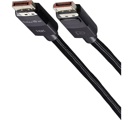 Кабель соединительный Telecom DP-DP 2.1V 80Gbs 16K 60Hz медь 1m TCG865-1M 1