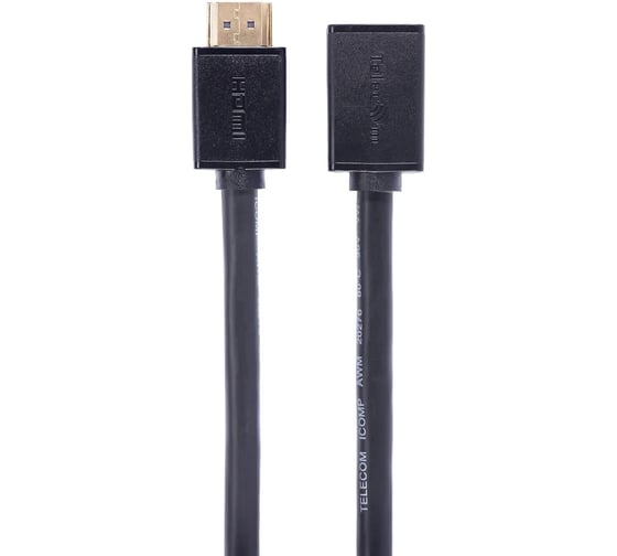 Кабель удлинительный Telecom HDMI 19M/F 8K 60Hz ver 2.1 медь 1.5m TCG257MF-1.5M