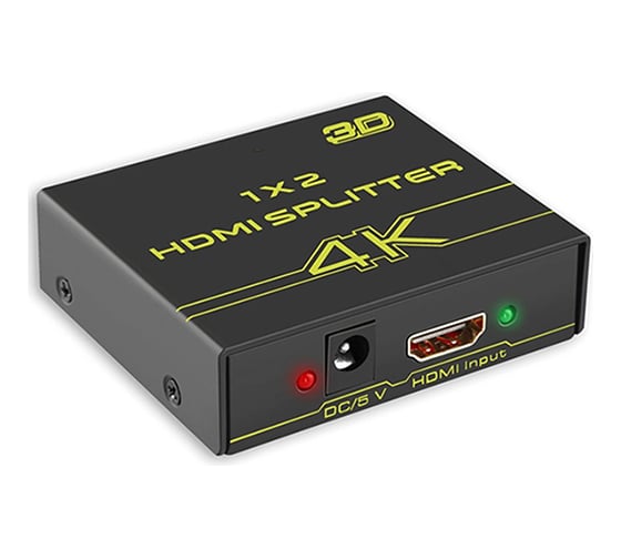 Разветвитель HDMI GCR v1.4, 1 на 2 выхода, 4Kx2K 30Hz / 1080p 60Hz / 3D,HDCP 1.4 Greenline, VIVv1I02A