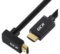 Кабель HDMI2.0 GCR 0.5m M/M верхний угол, черный, HDR, UltraHD, 3D, AUDIO, 18.0Гбит/с, 28AWG, VIV53I291