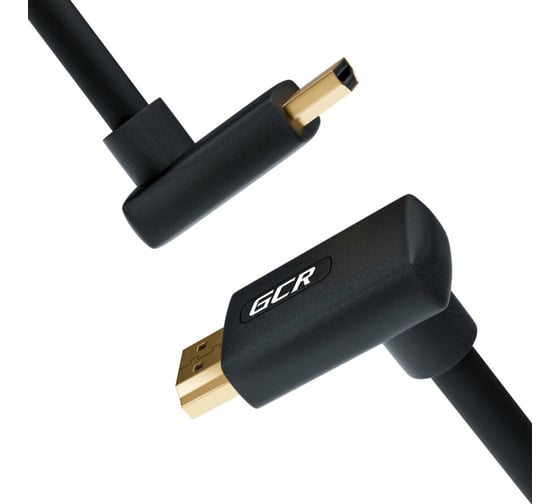 Кабель HDMI 2.0 GCR 3.0m M верхний угол, черный, HDR, Ultra HD, 3D, AUDIO, 18.0 Гбит/с, 28 AWG, VIV52I311