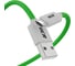 Кабель MicroUSB GCR QC 1.5m быстрая зарядка, зеленый TPE, белые коннекторы, 28/ 22 AWG, VIV52I459 1