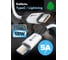 Кабель GCR 0.7m TypeC/ Lightning MFI PD 18 W, быстрая зарядка, белый, корпус белый, черный ПВХ, 2