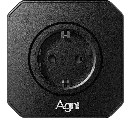 Тройник для розетки AGNI 5 розеток 220, черный TP-VE5E-black