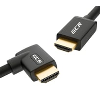 Кабель HDMI 2.0 GCR 1.0m M/M правый угол, черный, HDR, Ultra HD, 3D, AUDIO, 18.0 Гбит/с, 28AWG, VIV52I321