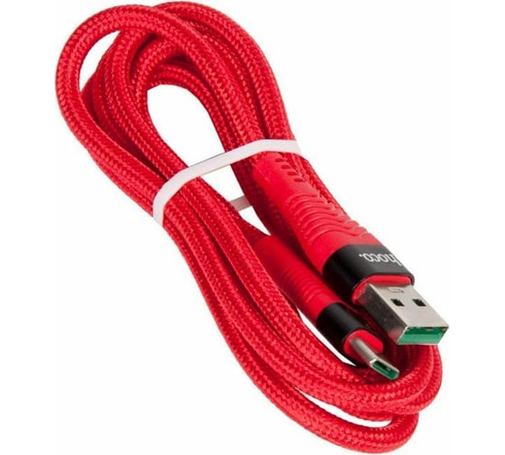 Кабель USB Hoco U53 Flash для Type-C, 5.0А, длина 1.2м, красный 796358 1