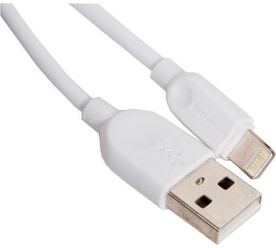 Кабель USB Borofone BX14 для Lightning, 2.4A, длина 1м, белый 821377